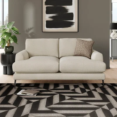 Dunelm Lawson Tonal Boucle 2 Seater Sofa
