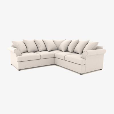 Dunelm Melissa Alabaster Corner Sofa Off White