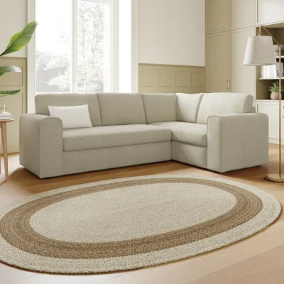 Dunelm Abel Basketweave Corner Sofa