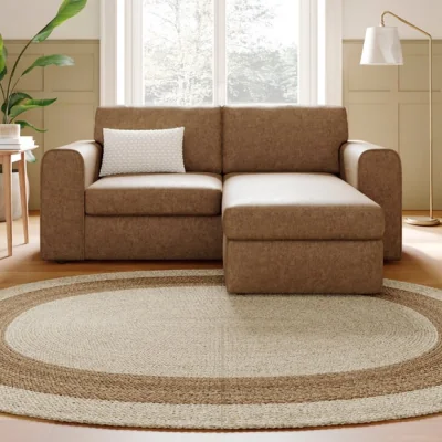 Dunelm Abel Arizona Faux Leather Reversible Corner Chaise Sofa