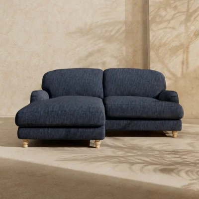 Dunelm Arthur Linen Chenille Corner Chaise Sofa