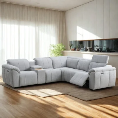 Dunelm Harmony Power Recliner Corner Sofa
