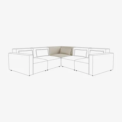 Dunelm Modular Arne Luna Corner Seat Natural