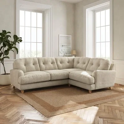 Dunelm Martha Basket Weave Full Corner Sofa