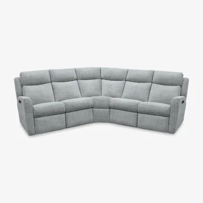 Furniture Village G Plan - Wren Large Fabric Power Recliner Corner Sofa with Power Headrests and Power Lumbar - Beach Duck Egg