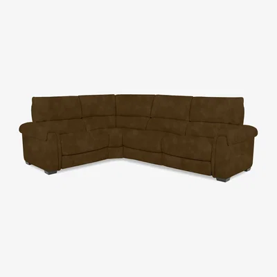Furniture Village Nixon Fabric Left Hand Facing Corner Power Recliner Sofa - Ginger Snap