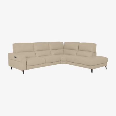 Furniture Village Axel Fabric Right Hand Facing Chaise End Power Recliner Sofa - Oatmeal