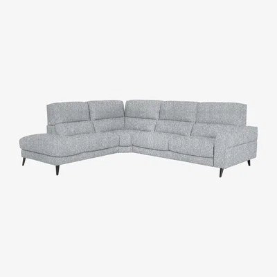 Furniture Village Axel Fabric Left Hand Facing Chaise End Sofa - Frost