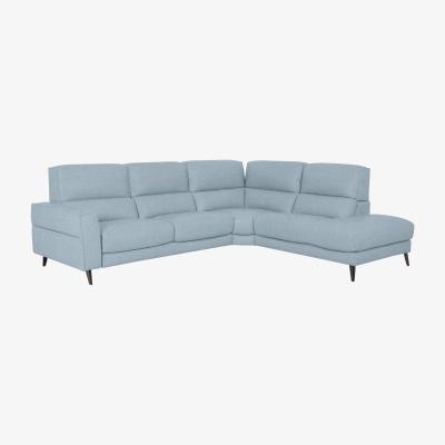 Furniture Village Axel Fabric Right Hand Facing Chaise End Sofa - Baby Blue