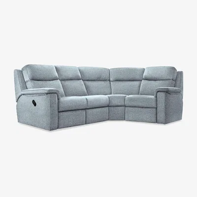Furniture Village G Plan - Thornbury Fabric Manual Recliner Right Hand Facing Corner Sofa - Arola Sky