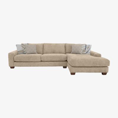 Furniture Village Retreat Fabric Chaise Sofa - Beige