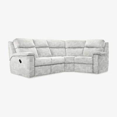 Furniture Village G Plan - Thornbury Fabric Manual Recliner Right Hand Facing Corner Sofa - Lydia Blush