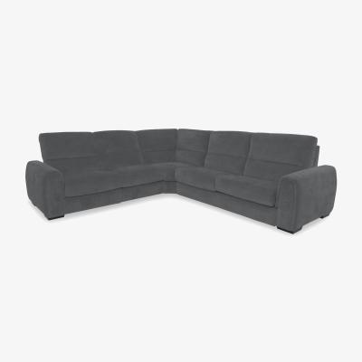 Furniture Village Flex Fabric Large Corner Sofa - R20 Pewter