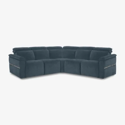 Furniture Village Dolomite Large Fabric Corner Sofa - Hudson Ocean