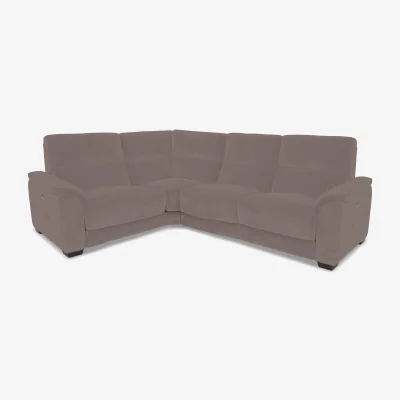 Furniture Village Saffron Small Fabric Left Hand Facing Corner Sofa with Power Recliner