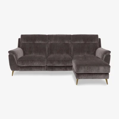 Furniture Village Eclipse Fabric 3 Seater Right Hand Facing Chaise End Sofa with Power Recliner