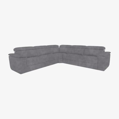 Furniture Village Nicoletti Italia - Davide Large Fabric Corner Sofa - Selma Topo