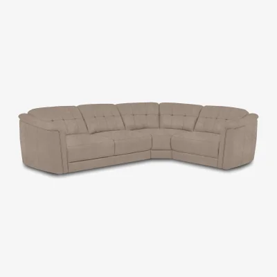Furniture Village Monarch Small Fabric Right Hand Facing Corner Sofa - Manhattan Nutmeg