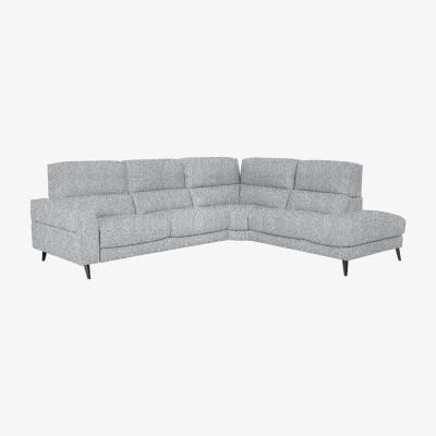 Furniture Village Axel Fabric Right Hand Facing Chaise End Sofa - Frost