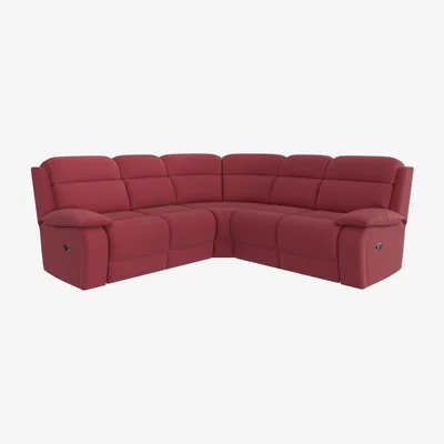 Furniture Village Moreno Fabric Corner Sofa - Red
