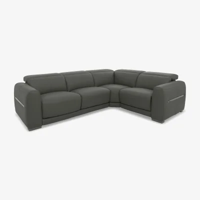 Furniture Village World of Leather - Edison Small Leather Right Hand Facing Corner Sofa