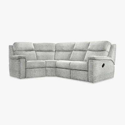 Furniture Village G Plan - Thornbury Fabric Manual Recliner Left Hand Facing Corner Sofa - Shore Oatmeal