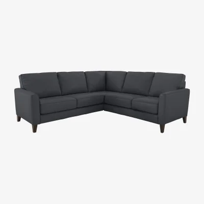 Furniture Village World of Leather - Brondby Large BV Leather Corner Sofa - Shale Grey