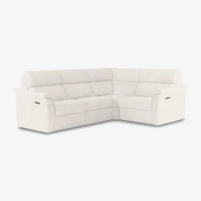 Furniture Village Nicoletti - Bella Small Fabric Power Recliner Corner Sofa with Power Headrests