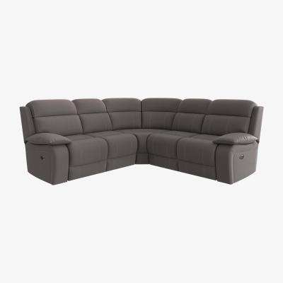 Furniture Village Moreno Fabric Corner Sofa - Elephant