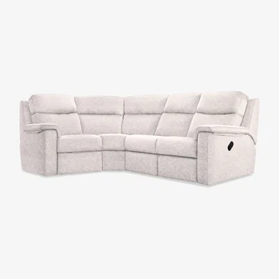 Furniture Village G Plan - Thornbury Fabric Manual Recliner Left Hand Facing Corner Sofa - Rush Cream