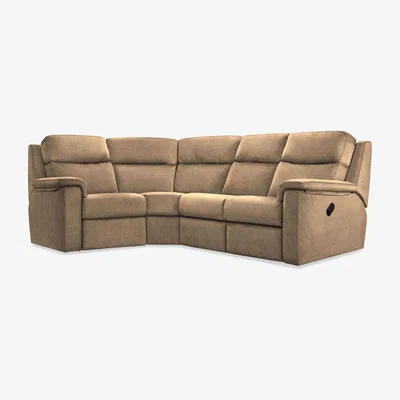 Furniture Village G Plan - Thornbury Fabric Manual Recliner Left Hand Facing Corner Sofa - Boucle Cocoa