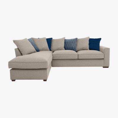 Furniture Village Cory Fabric Corner Chaise Scatter Back Sofa - Natural