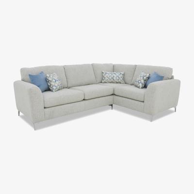 Furniture Village Pippa Fabric Small Right Hand Facing Corner Sofa - Spring Sea/Sky Ch Ft
