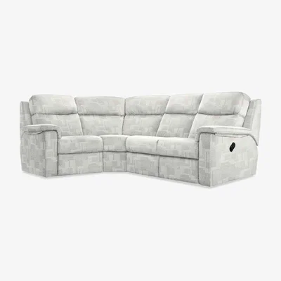 Furniture Village G Plan - Thornbury Fabric Manual Recliner Left Hand Facing Corner Sofa - Lydia Blush