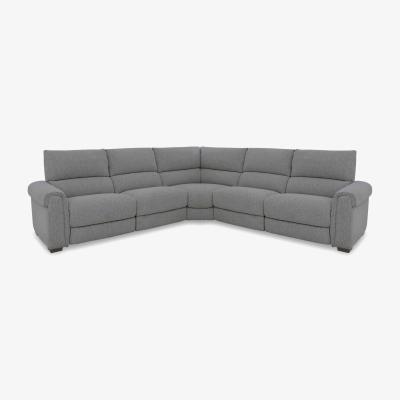 Furniture Village Nixon Fabric Large Left Hand Facing Corner Sofa with Power Recliner