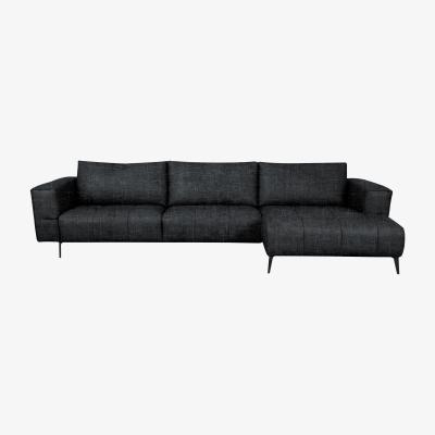 Furniture Village Domicil - Lawson Fabric Right Hand Facing Chaise End Sofa - R460 Charcoal