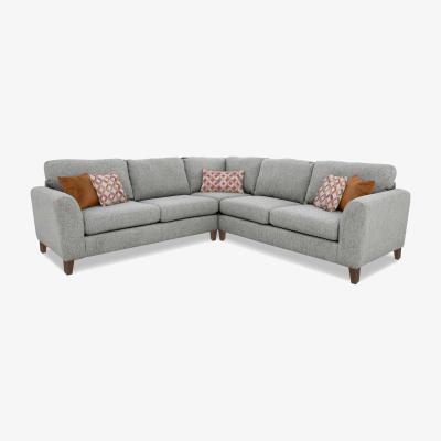Furniture Village Pippa Fabric Large Corner Sofa - Zinc