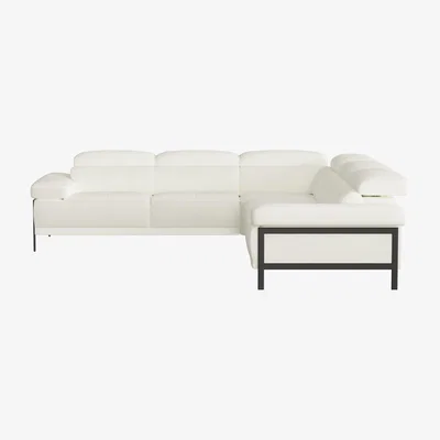 Furniture Village Nicoletti - Theron Large Leather Corner Sofa