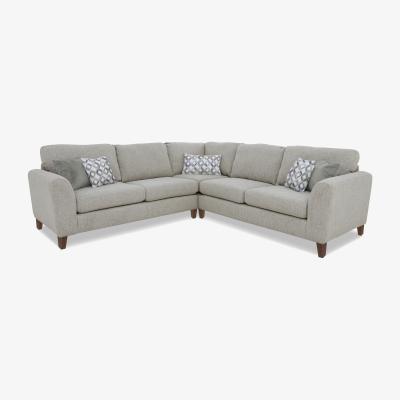 Furniture Village Pippa Fabric Large Corner Sofa - Ebony