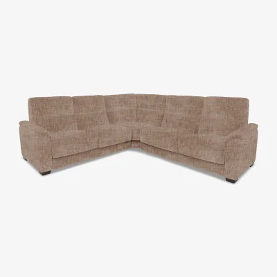 Furniture Village Saffron Large Fabric Corner Sofa - Light Brown