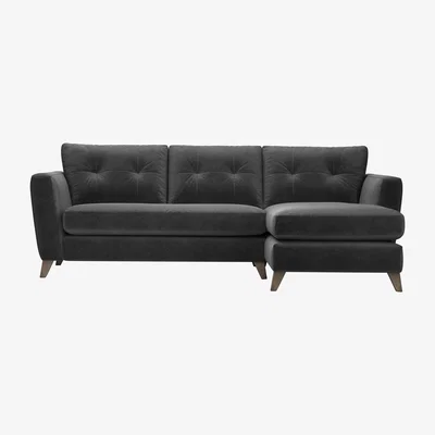 Furniture Village The Lounge Co. - Hermione Fabric Corner Sofa with Chaise End