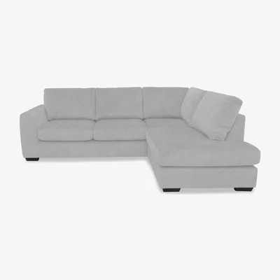 Furniture Village Dinky Fabric Right Hand Facing Corner Chaise End Sofa - Dexter Smoke