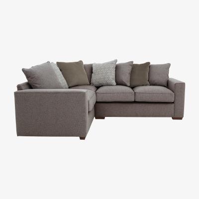Furniture Village Comfi Fabric Pillow Back Corner Sofa - Grey
