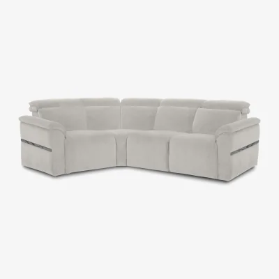 Furniture Village Dolomite Small Fabric Left Hand Facing Corner Sofa - Lead Grey