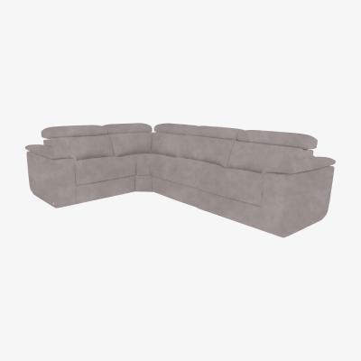 Furniture Village Nicoletti Italia - Davide Small Fabric Left Hand Facing Corner Sofa - Selma Grigio