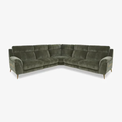Furniture Village Eclipse Large Fabric Corner Sofa with Power Recliner