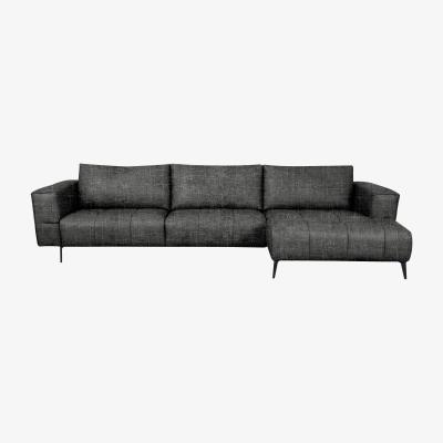 Furniture Village Domicil - Lawson Fabric Right Hand Facing Chaise End Sofa - Gunmetal