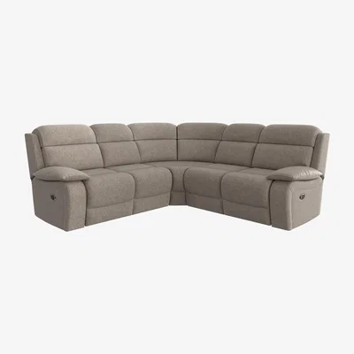 Furniture Village Moreno Fabric Corner Sofa - Biscuit