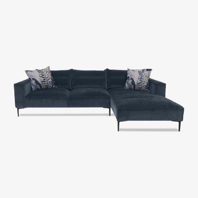 Furniture Village Alexander and James - Boutique Jade Fabric Right Hand Facing Chaise End Sofa - Berlin Prussian