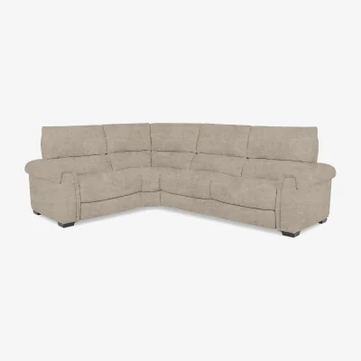 Furniture Village Nixon Fabric Left Hand Facing Corner Sofa - R120 Light Khaki